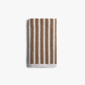 Parachute - Striped Supersoft Bath Towel Parchment & Pecan - P Parchment & Pecan